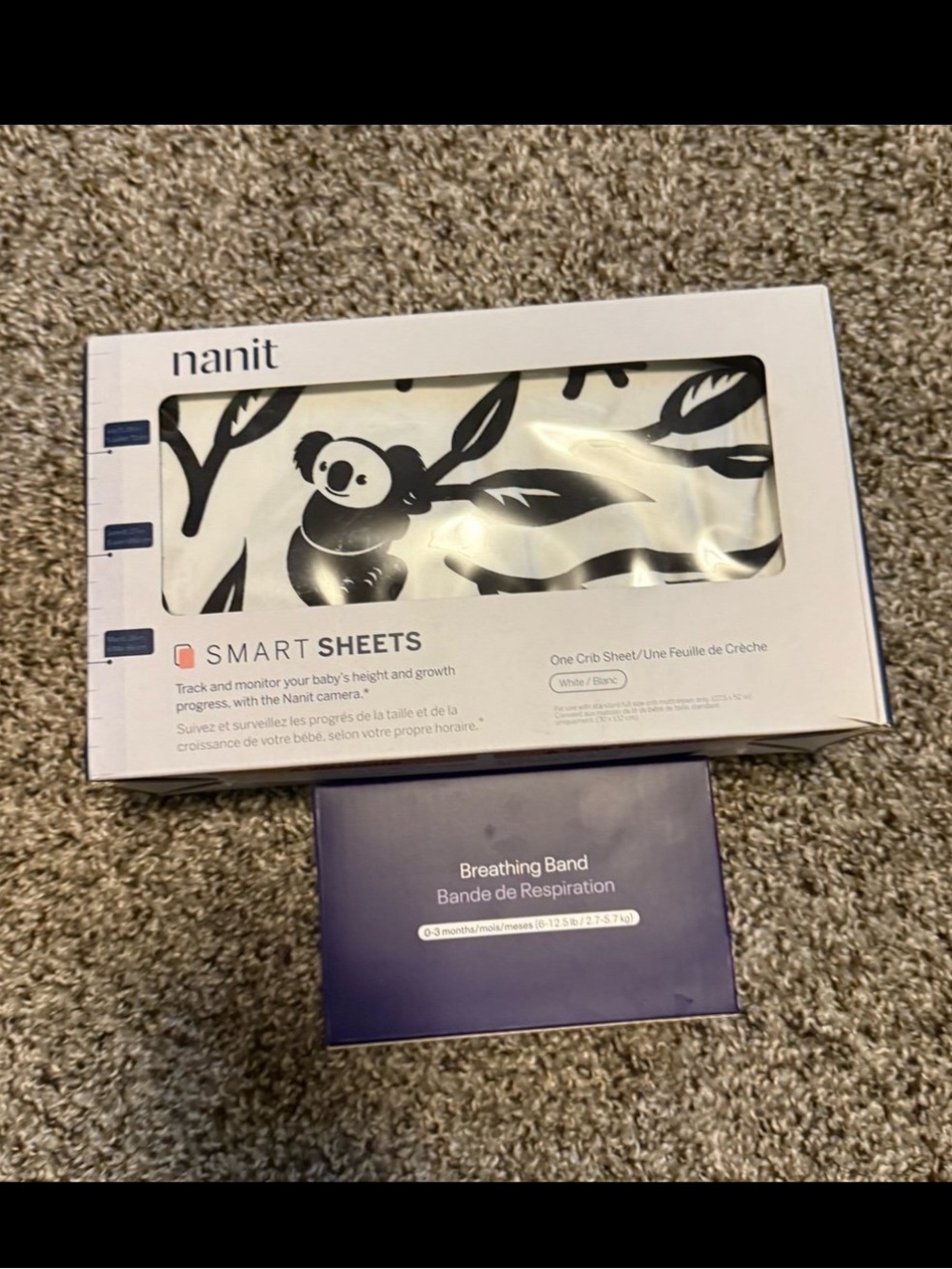 Nanit smart crib sheet and breathing band new